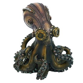 スチームパンク風 オクトパス(蛸) コレクティブル・フィギュア 彫刻 彫像（輸入品）