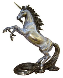 ブロンズ風 ユニコーン彫像 神話上の生き物彫刻 馬のコレクション装飾置物 貴賓室 ホテル プレゼント 贈り物(輸入品)