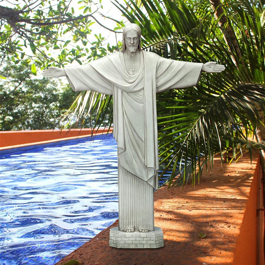 コルコバードのキリスト像 宗教像 彫刻像 登場大人気アイテム ブラジル 彫像 カトリック教会 芝生 贈り物 庭園 ガーデニング 祭壇 店舗 輸入品