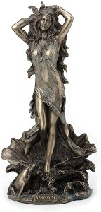 アフロディーテ（ヴィーナス） 海から昇るギリシャ ローマの女神 アンティークブロンズ風 彫刻 彫像/寝室 贈り物(輸入品）