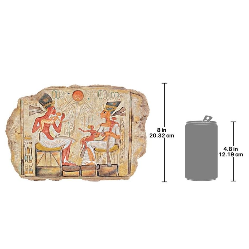 古代エジプトのファラオ アメンホテプ4世の壁彫刻 彫像/ ピラミッド