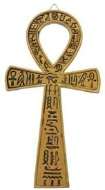 古代エジプト 黄金のアンク　永遠の命彫刻 壁装飾インテリア 彫像/神秘主義 ヒエログリフデザイン 生命的バランスの象徴 (輸入品）