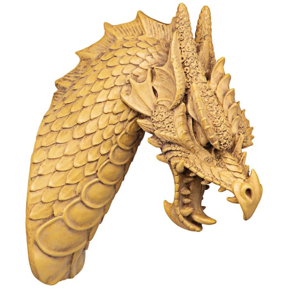 楽天市場】ドラゴン(龍)の頭部 壁掛け 彫像 ファンタジー装飾雑貨