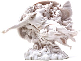 ミケランジェロ作 「アダムの創造」神の彫像 3Dレプリカ 大理石風彫刻/システィーナ礼拝堂 カトリック教会（輸入品）