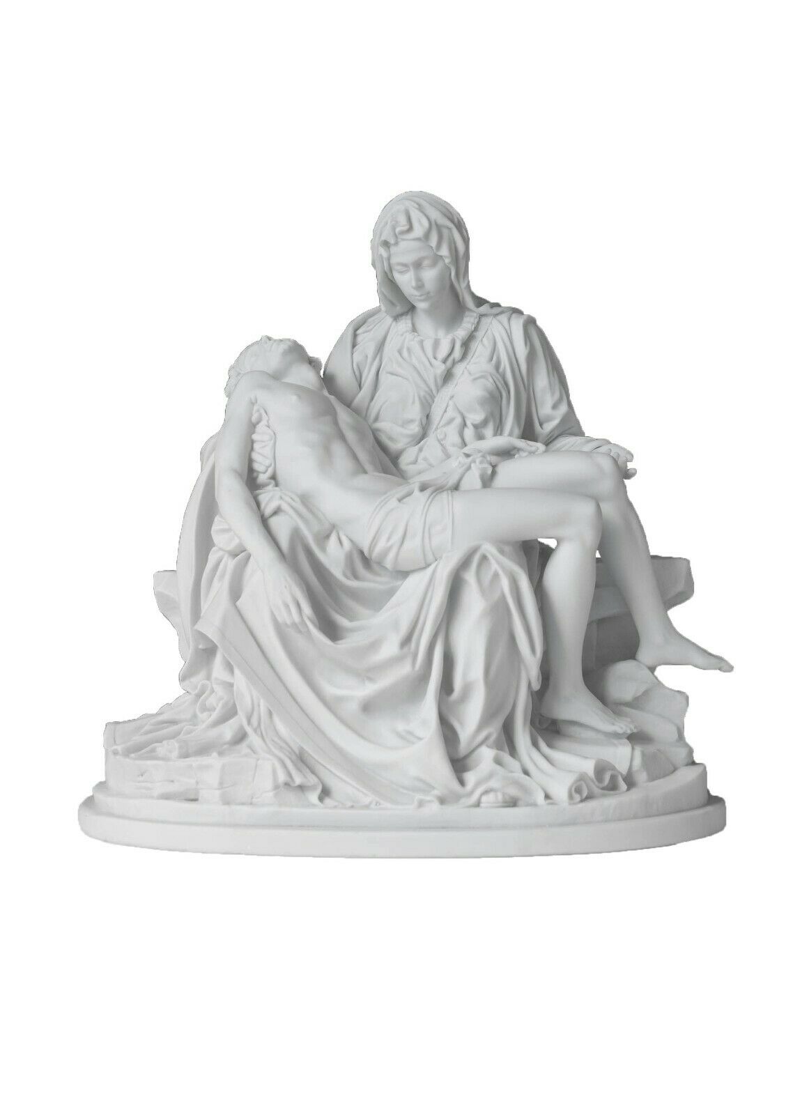 ミケランジェロ作 ピエタ 聖母マリアに抱かれるイエス キリスト カトリック宗教彫刻-イタリア製 高さ 約26ｃｍ置物 捧呈 税込 輸入品 彫像