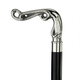デザイントイスカノ製 エンプレスコレクション/ アールヌーボー風 スワッグソリッド (シロメ）ハードウッド・ウォーキングスティック 杖(輸入品)