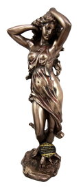 古代ギリシャの女神 ヴィーナス(アフロディーテ)神話像 置物 ブロンズ風 彫像 彫刻 高さ 約33cmローマ神話 愛と美の女神 プレゼント贈り物（輸入品）