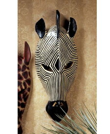 アフリカンアート 民族芸術 シマウマ（仮面）マスク 彫像 彫刻 デザイン・トスカノ製/ Design Toscano Tribal-Style Zebra Mask（輸入品