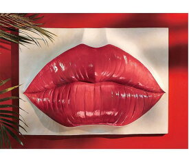 ポップアート リップス（すぼめた唇）オブジェ 彫像 巨大な唇のレリーフ 壁彫刻/ ファッション 新店舗 アートカフェ プレゼント（輸入品