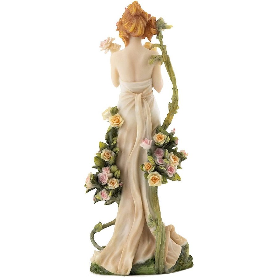 セール！即納！アルフォンス・ミュシャ彫像 コレクション-アールヌーボー「四つの花 バラ」「薔薇の女性」装飾的彫像(輸入品） | 浪漫堂ショップ