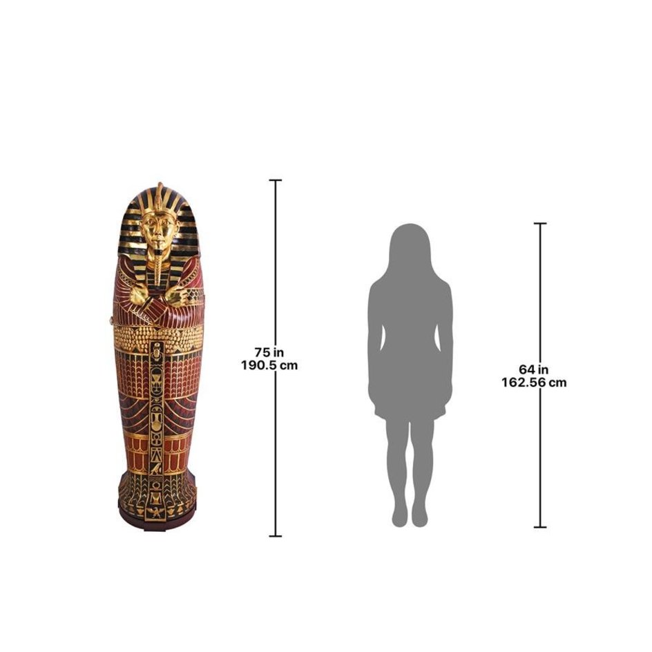 楽天市場】古代エジプト ツタンカーメン王の等身大の石棺風 