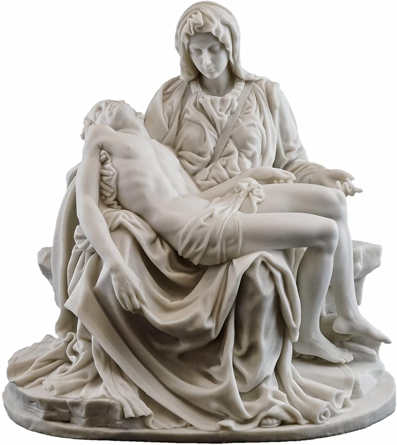 ミケランジェロ作 ピエタ 聖母マリアに抱かれるイエス・キリスト　カトリック宗教彫刻-イタリア製 彫像 高さ 約25ｃｍ置物（輸入品） | 浪漫堂ショップ