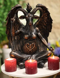 サタン教会 サバティック・ヤギ偶像・サマエル・リリス・バフォメット像 悪魔のオカルティック・イルミナティ彫刻置物彫像/プレゼント贈物（輸入品