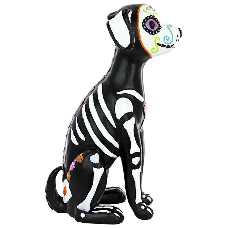 楽天市場】死者の日 シュガー・スカル犬の彫像 スケルトンドッグ