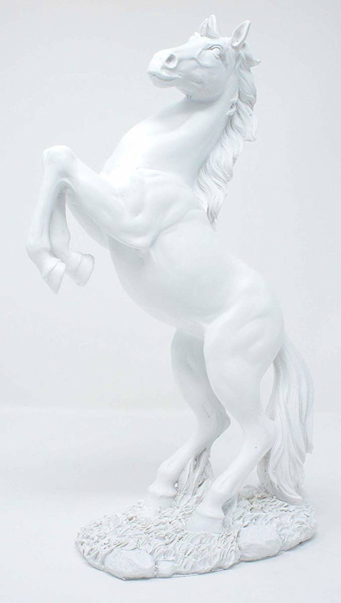 楽天市場】後ろ足で、立ち上がる馬の彫像-彫刻-マスタングスタリオン