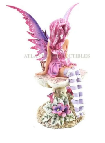 エイミーブラウン作 マゼンタの妖精(フェアリー)像 ポリレジン置物 彫像 彫刻（輸入品） | 浪漫堂ショップ