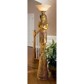 デザイン・トスカノ製 キング・ツタンカーメン（王）彫刻台座 フロア・ランプ 彫像/ King Tut Sculptural Floor Lamp（輸入品）