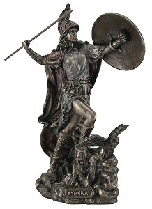  ÑMV _iR_j Aei  / Athena Greek Goddess Throwing Javelin Statue iAij