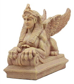プトレマイオス王朝時代 エジプトのスフィンクス像 古代エジプトの神々とファラオを、守護するスフィンクスの置物 彫像（輸入品）