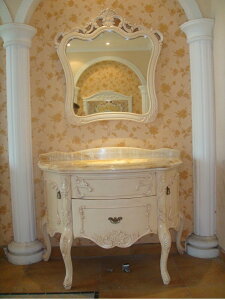 10/31まで最大20%お値引き!条件は要問い合わせ!~クラシック調洗面化粧台(鏡付)(幅:1200mm) KS-CD-089C日本人スタッフが検品・メンテナンスを行います!