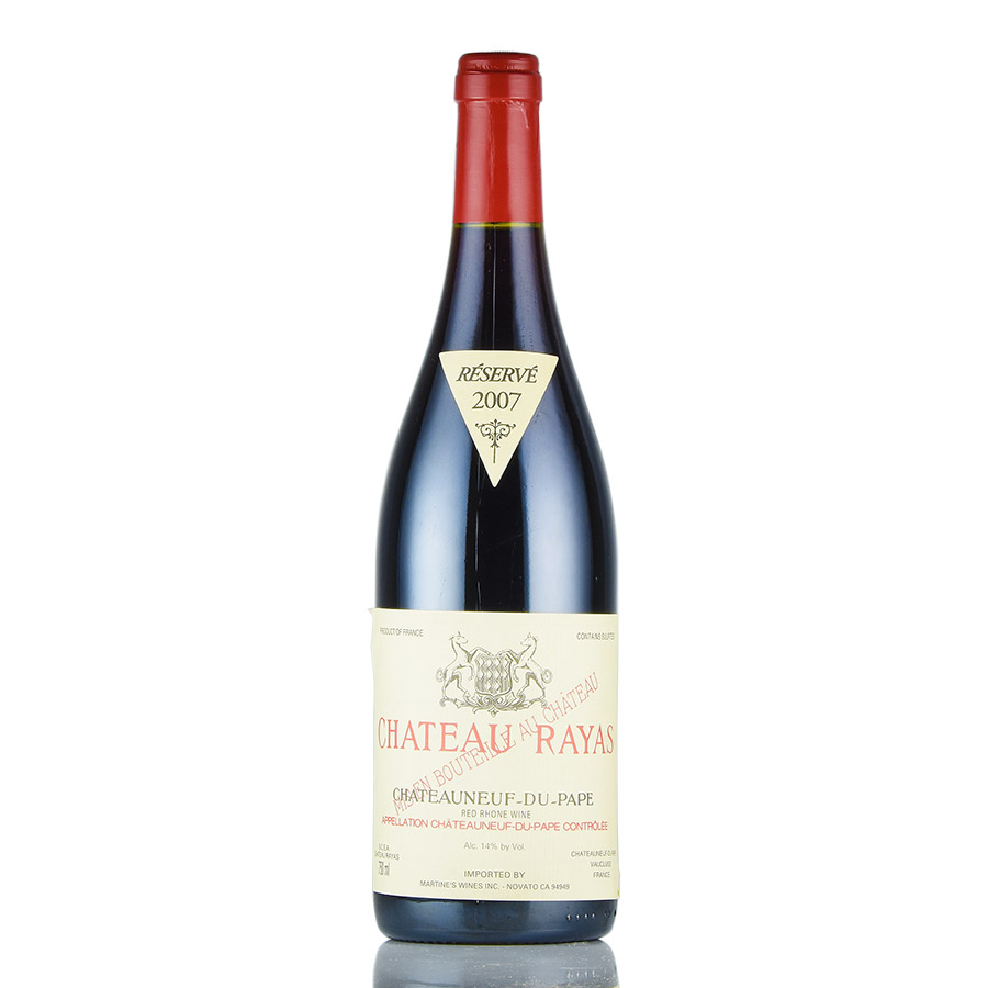 シャトー ラヤス シャトーヌフ デュ パプ ルージュ 2007 Chateau Rayas Chateauneuf du Pape Rouge フランス ローヌ 赤ワイン<br>[のこり1本]