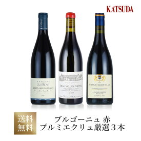 ワインセット Burgundy ブルゴーニュ赤《プルミエクリュ》3本セット 福袋 送料無料