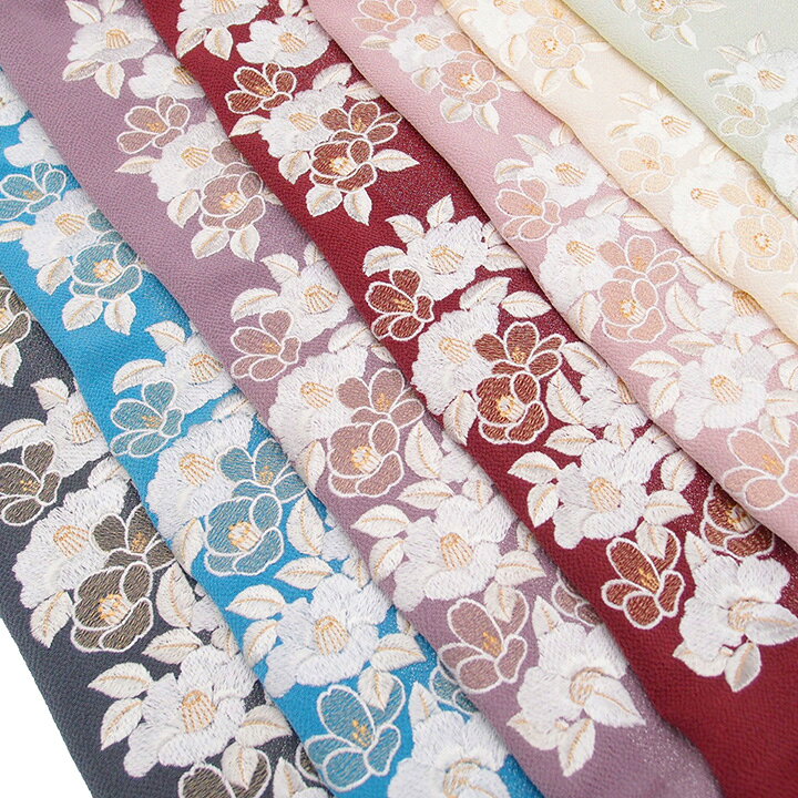 楽天市場】帯揚げ 刺繍 正絹 帯揚 振袖 成人式 唐草華文様 古典柄 更紗 