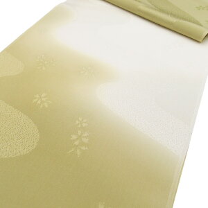 【訳あり】帯揚げ 帯上げ 帯あげ フォーマル 正絹 絹100% 単品 丹後ちりめん 縮緬 ぼかし 道長取り 桜 黄緑 綸子 地紋 着物 訪問着 付下げ 色無地 結婚式 七五三 お宮参り 和装小物 袷 単衣 お