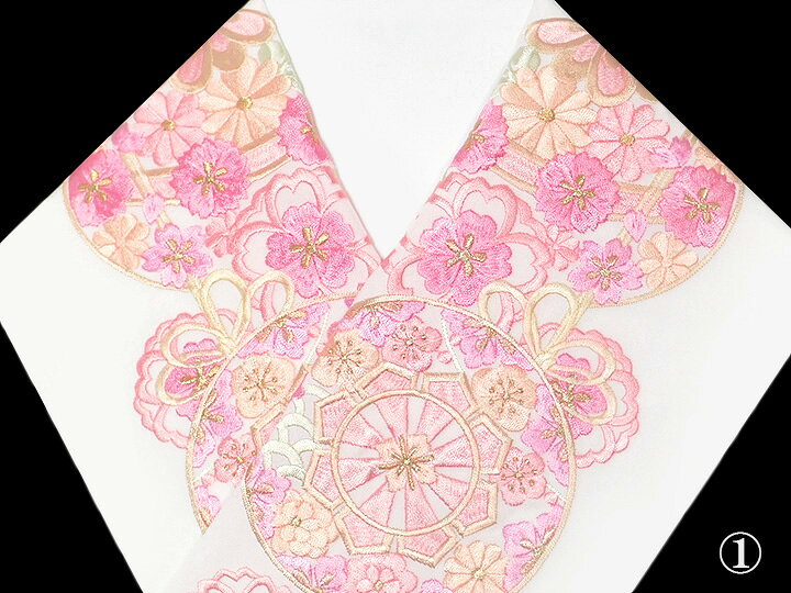 楽天市場】半襟 刺繍 半衿 振袖 花嫁衣裳 打掛 白無垢 成人式 結婚式 