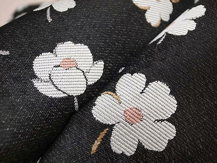 楽天市場】弥栄織物 袋帯 正絹 西陣織 新品 未仕立て 柿渋織 小花袋帯 