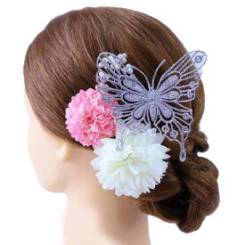 楽天市場 髪飾り 蝶 ちりめんの通販