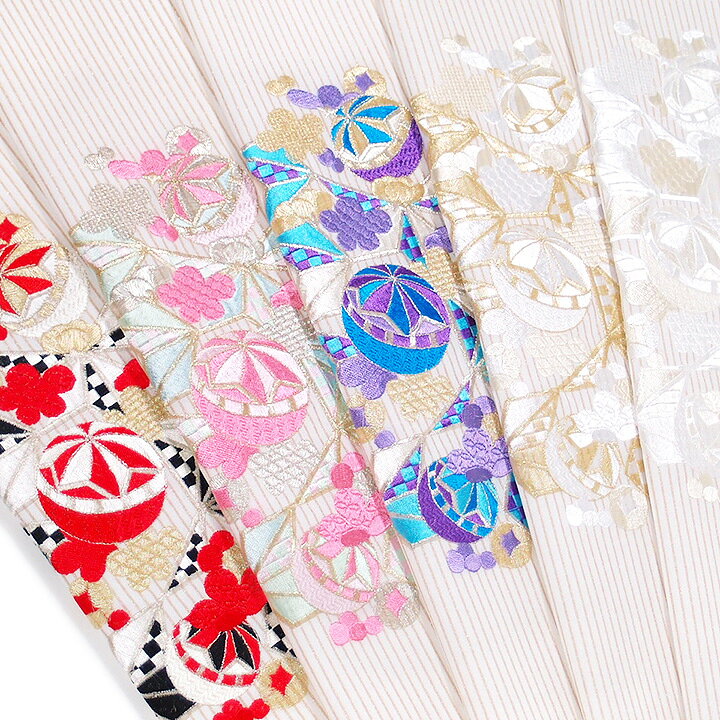 楽天市場】半襟 刺繍 半衿 振袖 成人式 手毬 麻の葉 梅 細縞 金彩 日本 半襟  半衿  麻の葉  レッド