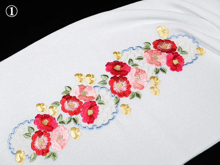 楽天市場】帯揚げ 刺繍 帯揚 振袖 成人式 椿 雪輪 麻の葉 花 古典柄 