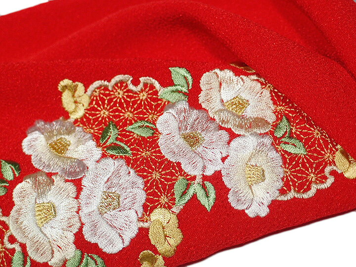 楽天市場】帯揚げ 刺繍 帯揚 振袖 成人式 椿 雪輪 麻の葉 花 古典柄 