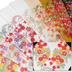 半襟 刺繍 半衿 振袖 成人式 松竹梅 に 菊 花 縁起柄 古典柄 日本製 レディース 卒業式 袴姿 フォーマル シルエリー 送料無料 華やか 上品 格調高い 可愛い 品番30501776 s777　Si