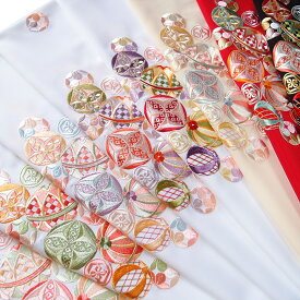 半襟 刺繍 半衿 振袖 成人式 毬 ツーポイント 花 日本製 レディース 卒業式 袴姿 フォーマル シルエリー 送料無料 Ko22 r885　Si