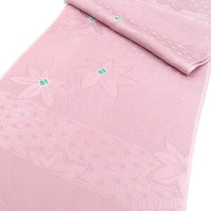 帯揚げ 帯上げ 帯あげ フォーマル 成人式 振袖 着物 正絹 もみじ 紅葉 麻の葉 横段 薄紫色 訪問着 付下げ 色無地 単品 結婚式 パーティ お呼ばれ ママ振り 袴 卒業式 七五三 お宮参り 和装小物