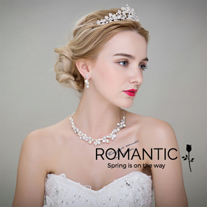 楽天市場】ティアラ 3点 セット パールの優しさ キュービック  