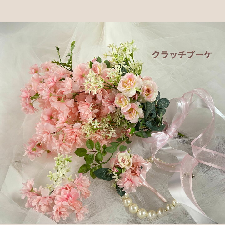 楽天市場】【桜 ブーケ】5点 セット 八重桜 ピンク ブーケ 造花  