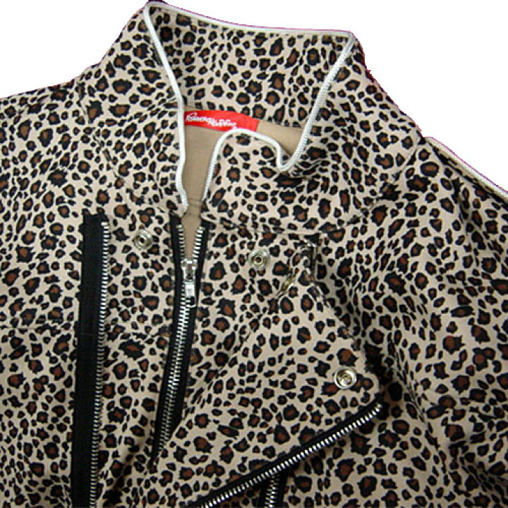 楽天市場】ROMANTIC NEUROSIS Leopard Exposed Zipper Jacket 豹柄 