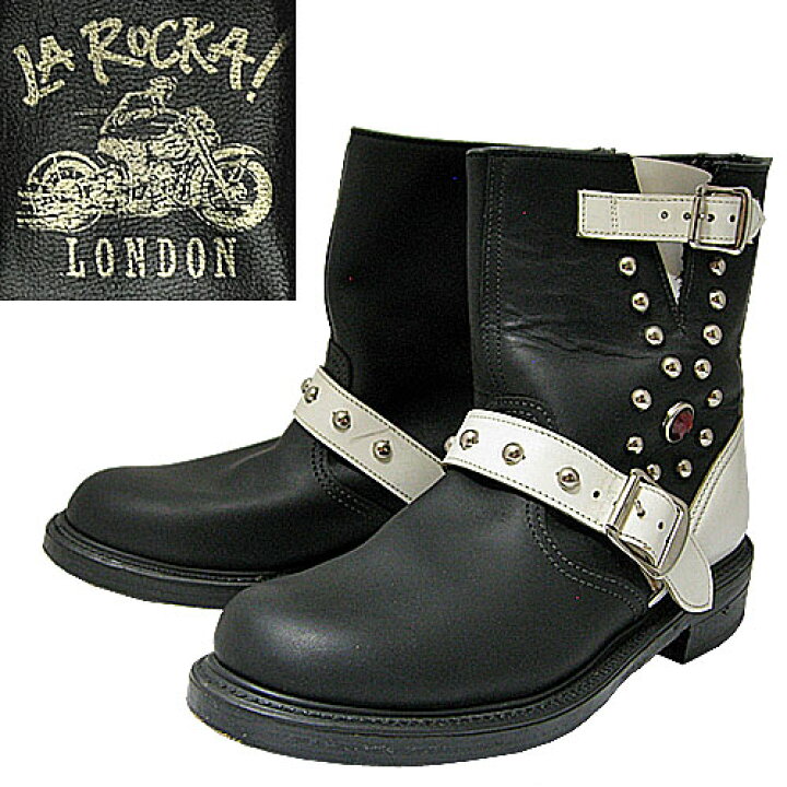 楽天市場】JOHNSONS LA ROCKA! VINTAGE ENGINEER BOOTS ジョンソンズ 