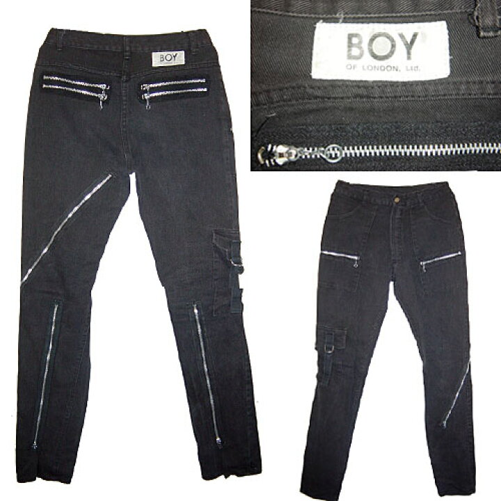 楽天市場】80s BOY LONDON VINTAGE Zip Pants ボーイロンドン ジップ 