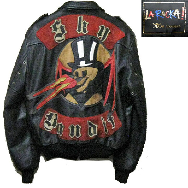 楽天市場】JOHNSONS LA ROCKA! VINTAGE Flying Jacket SKY BANDIT  
