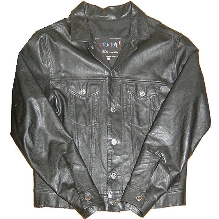 LAROCKA LEATHER JEAN JACKET ラロッカ ジョンソンズ - シングルライダース