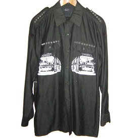 BOY VINTAGE 70s '1977 Live At The Roxy' Army shirt ボーイ スタッズ アーミー シャツ 鋲 ピストルズ【中古】【パンク】【PUNK】【ロマンチックノイローゼ楽天市場店】