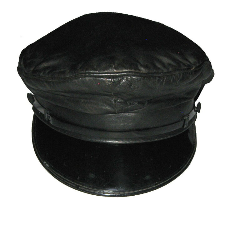 楽天市場】JOHNSONS LA ROCKA! 80s Vintage Black Leather Cap 