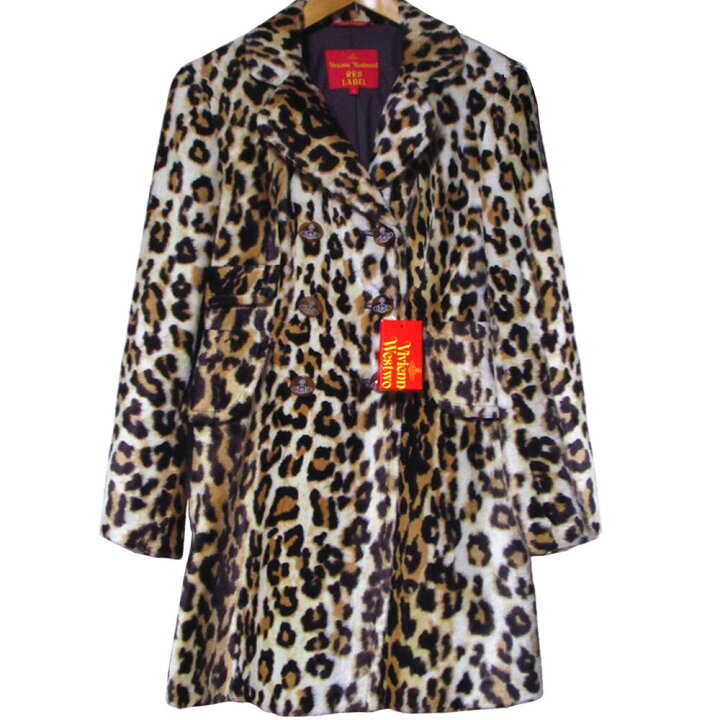 楽天市場】Vivienne Westwood RED RABEL Leopard Faux Fur Coat  