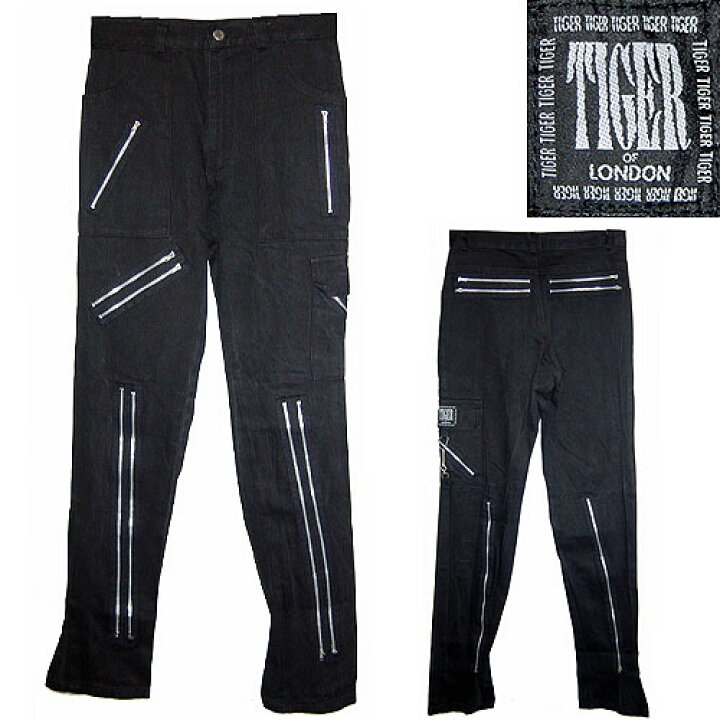楽天市場】Tiger of London ZIP Black タイガーオブロンドン ZIPパンツ 