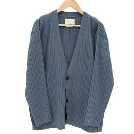 【値下げしました!】YOKE ヨーク Pleated Knit Cardigan プリーツ ニット カーディガン TURQUOISE DEEP ターコイズディープ YK22SS0358S size:2 【中古】【モード・セレクト】【金沢本店 併売品】【674014Kz】