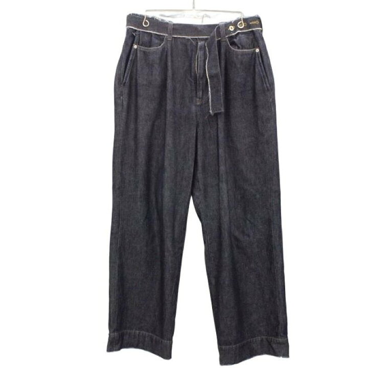 楽天市場】YOKE ヨーク CUT-OFF WIDE-LEGGED DENIM TROUSERS カット 